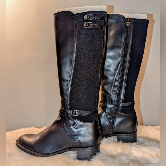 ETIENNE AIGNER E - Celina Black knee high boots - Size 8 1/2 M - in original box - Picture 2 of 14